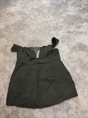 PrettyLittleThing Black One-Shoulder Mini Dress